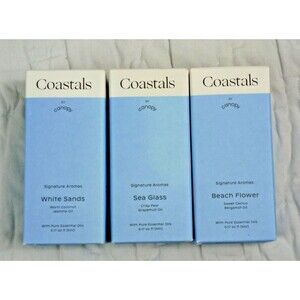 Coastals By Canopy Aroma Diffuser Kit, White Sands, Beach Flower, Sea Glass, New